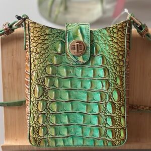 Green Crocodile Pattern Women Bag